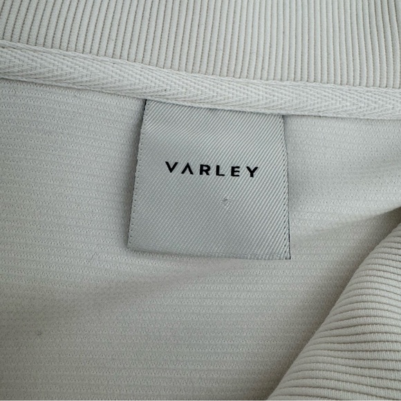 Varley  Vine Women's Size L Ivory Cream Half Zip Pullover Sweatshirt Quarter Zip - Picture 4 of 13